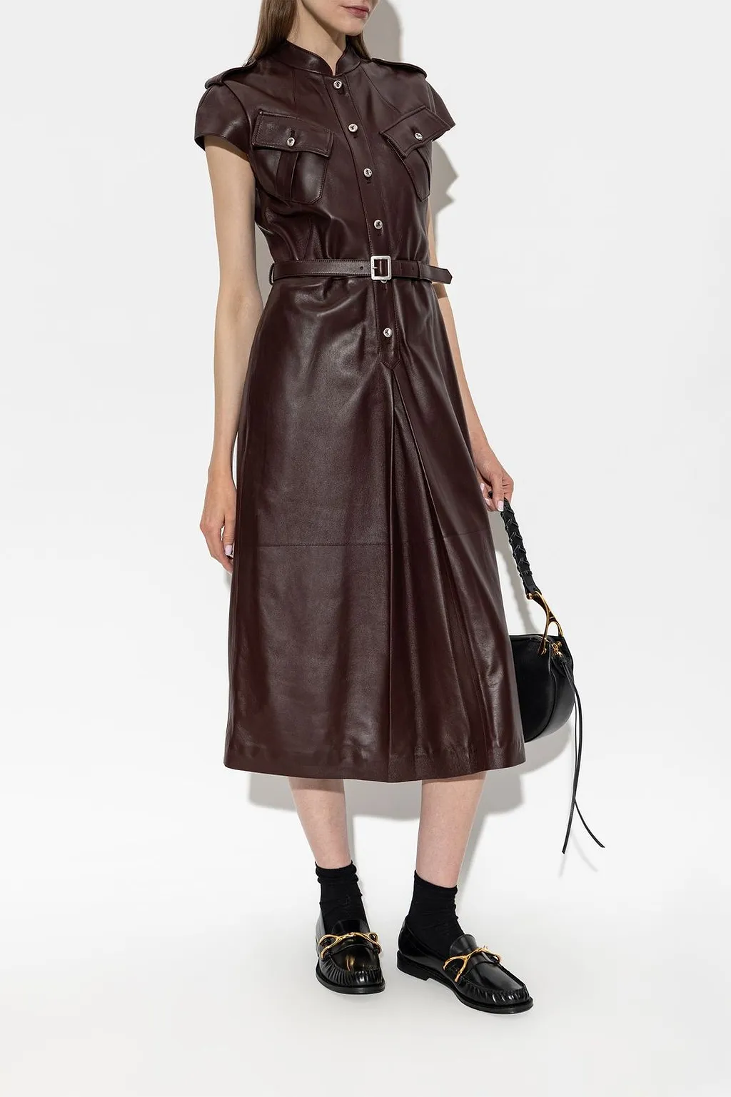 Alexander Mcqueen Belted Shirt Dress