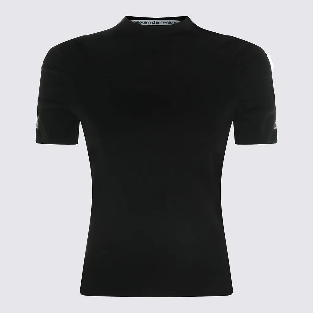Alexander Wang Logo Sleeve Fitted Top