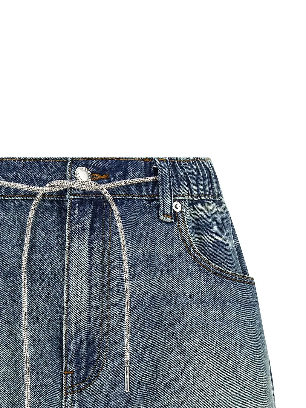Alexander Wang Marathon Crystal-Drawcord Shorts