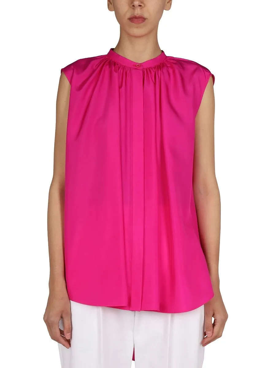 Alexander Mcqueen Button Detailed Sleeveless Top