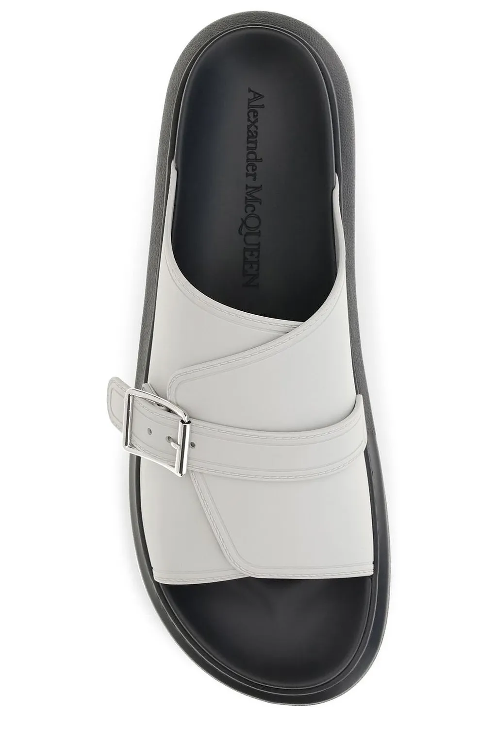 Alexander Mcqueen Buckle Platform Slides