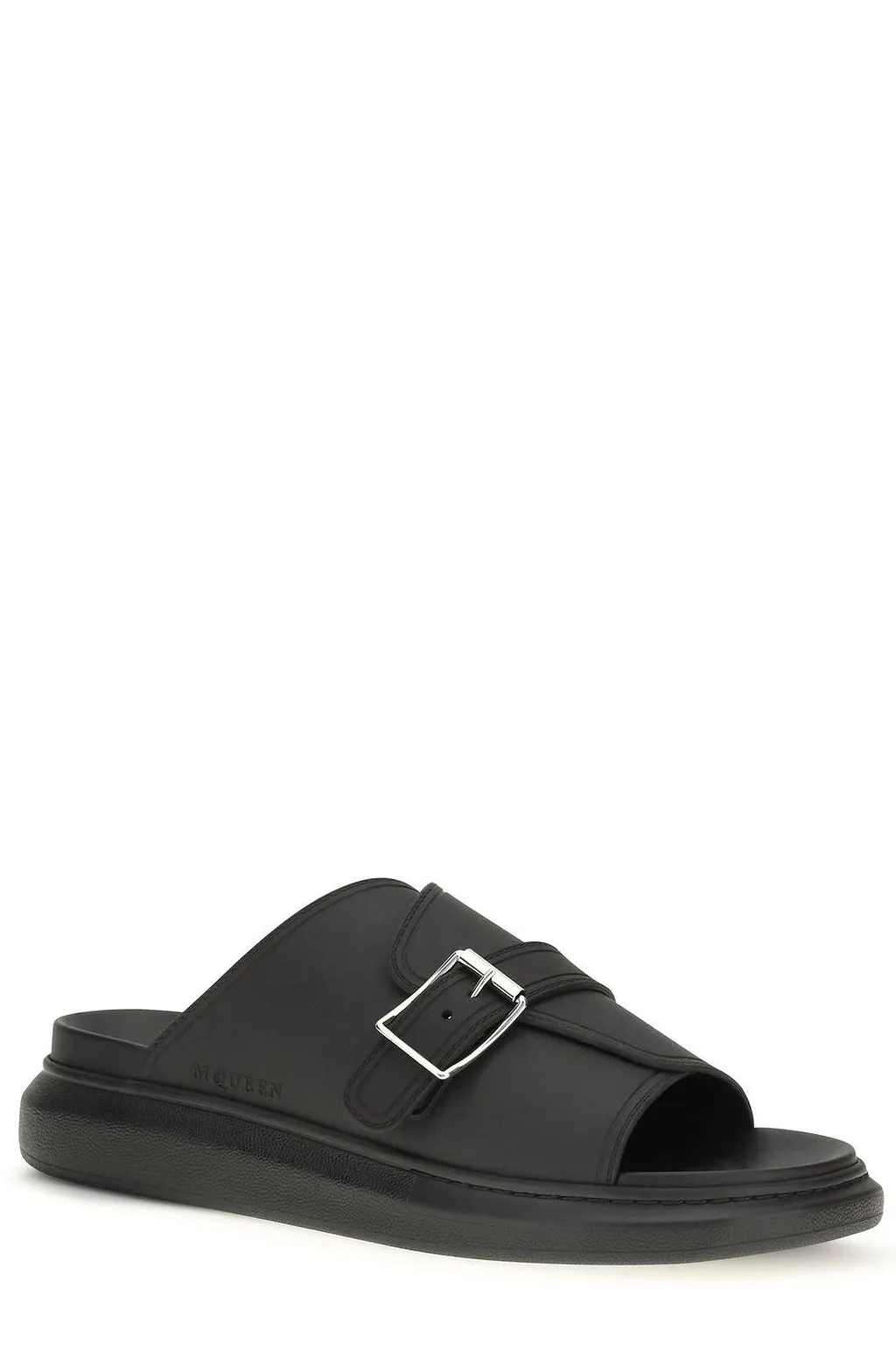 Alexander Mcqueen Buckle Platform Slides