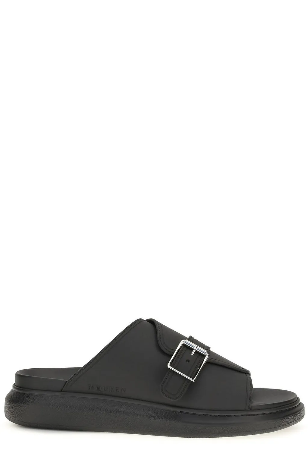 Alexander Mcqueen Buckle Platform Slides