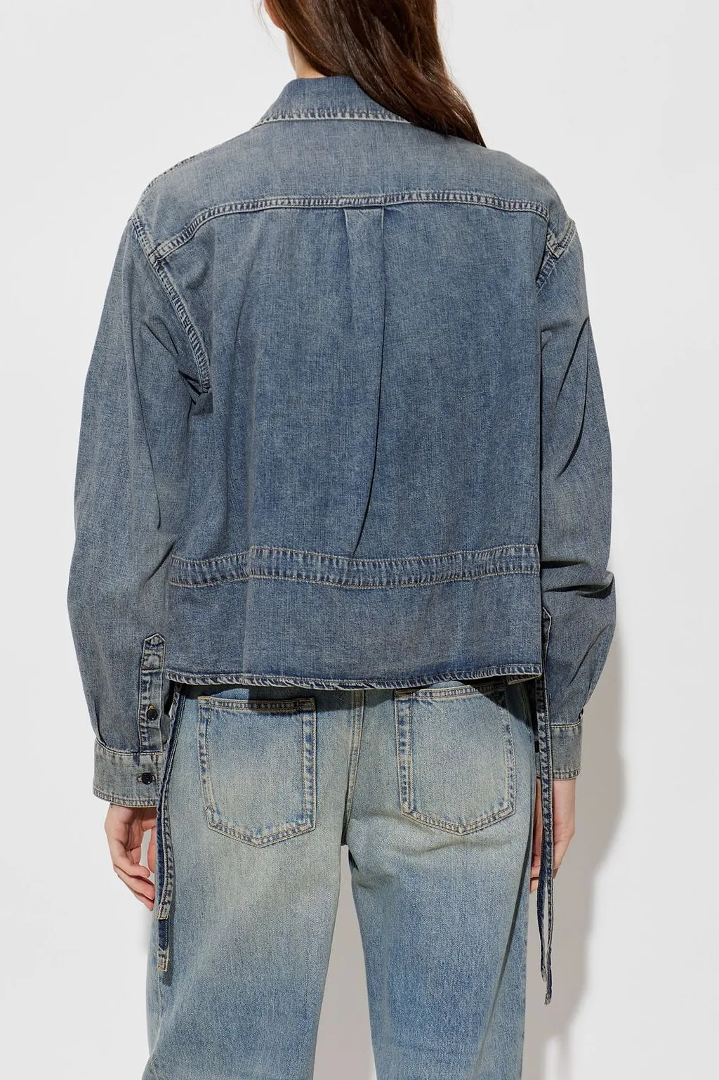 Alexander Mcqueen Chambray Shirt Jacket