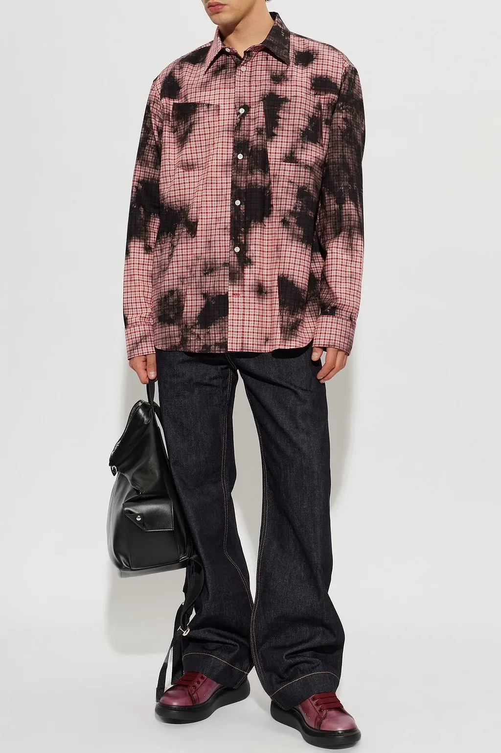 Alexander Mcqueen Checked Oversized Shirt
