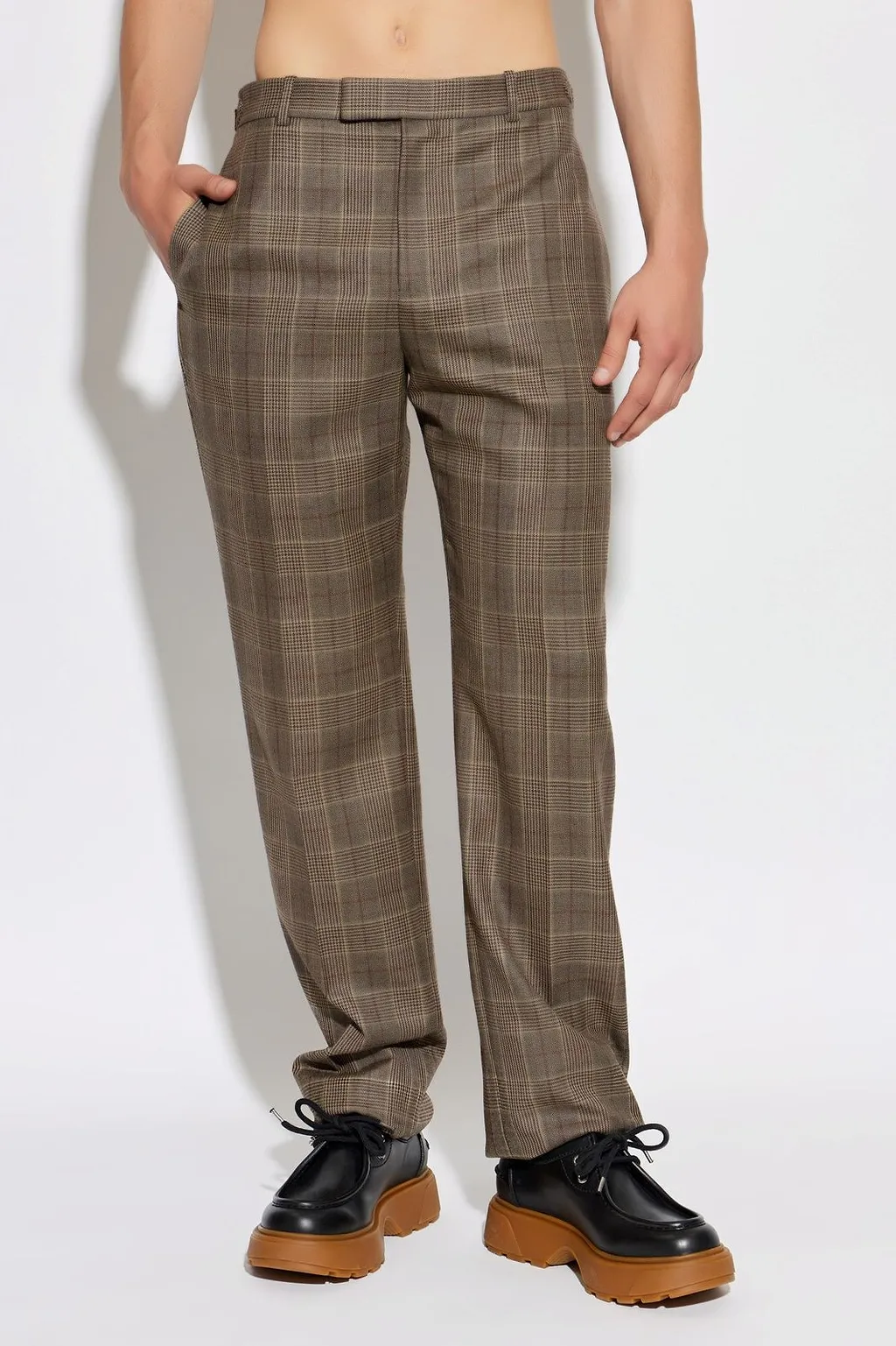 Alexander Mcqueen Checked Tailored Pants