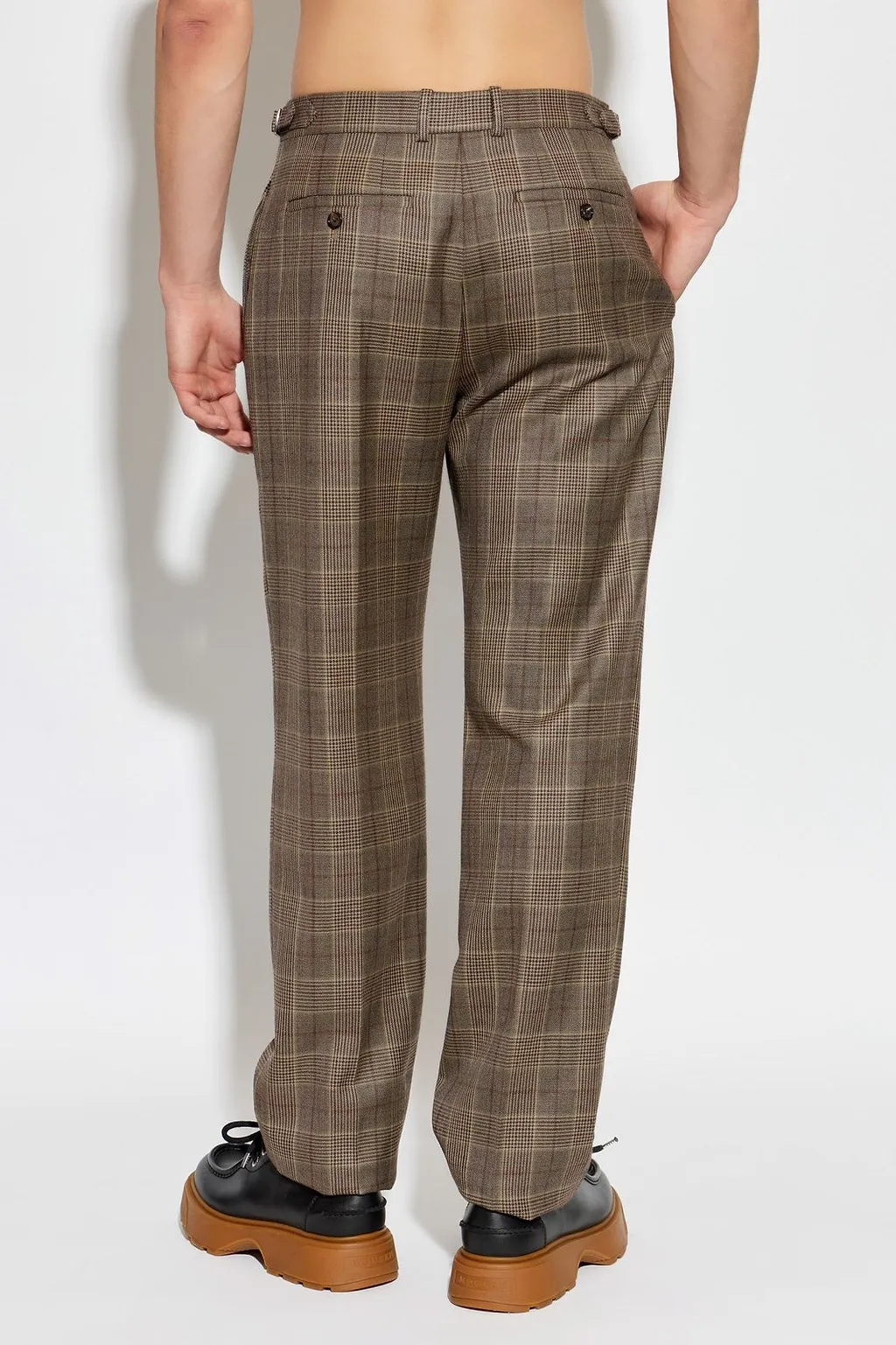 Alexander Mcqueen Checked Tailored Pants