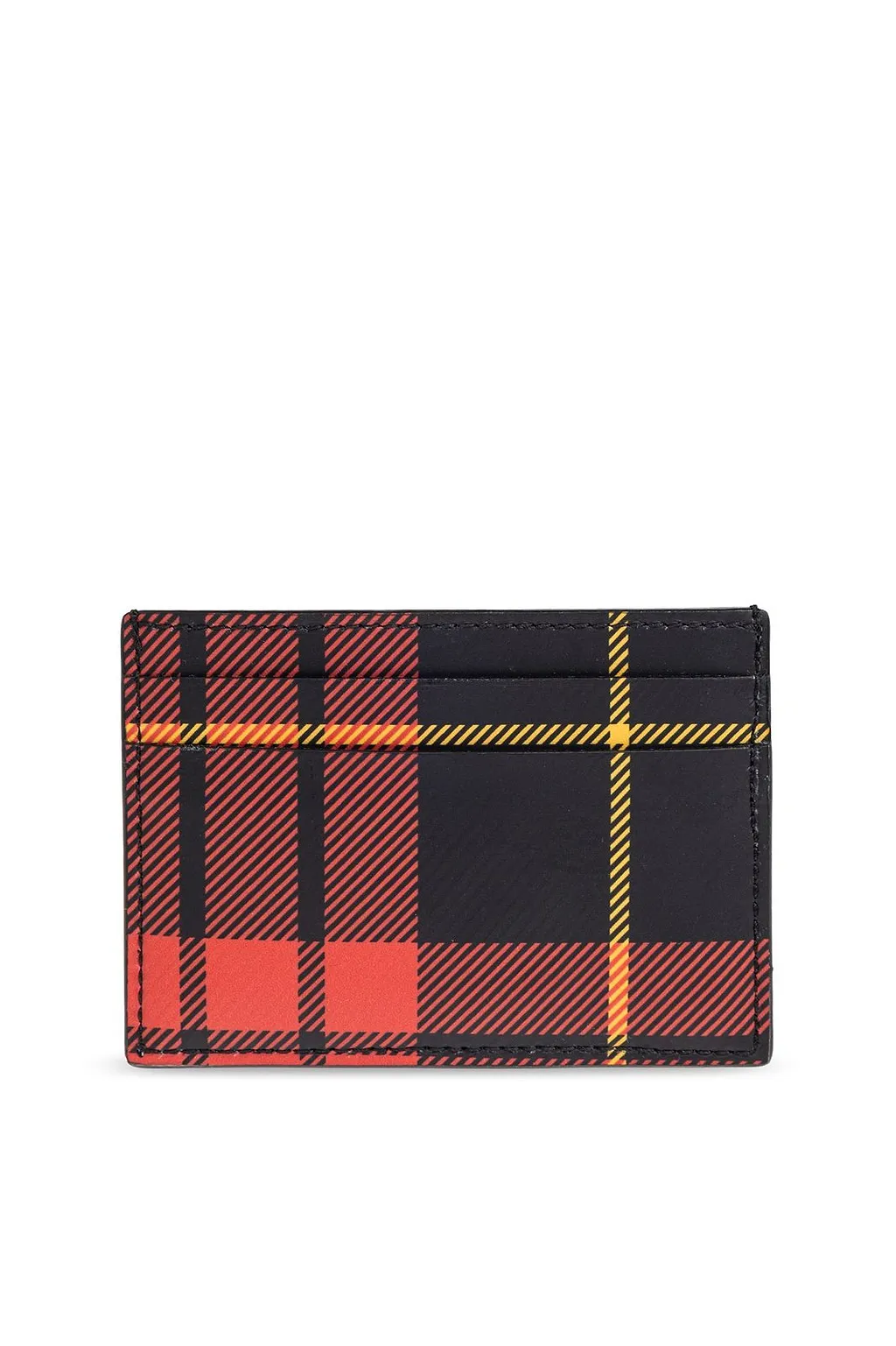 Alexander Mcqueen Checkered Skull Stud Card Holder