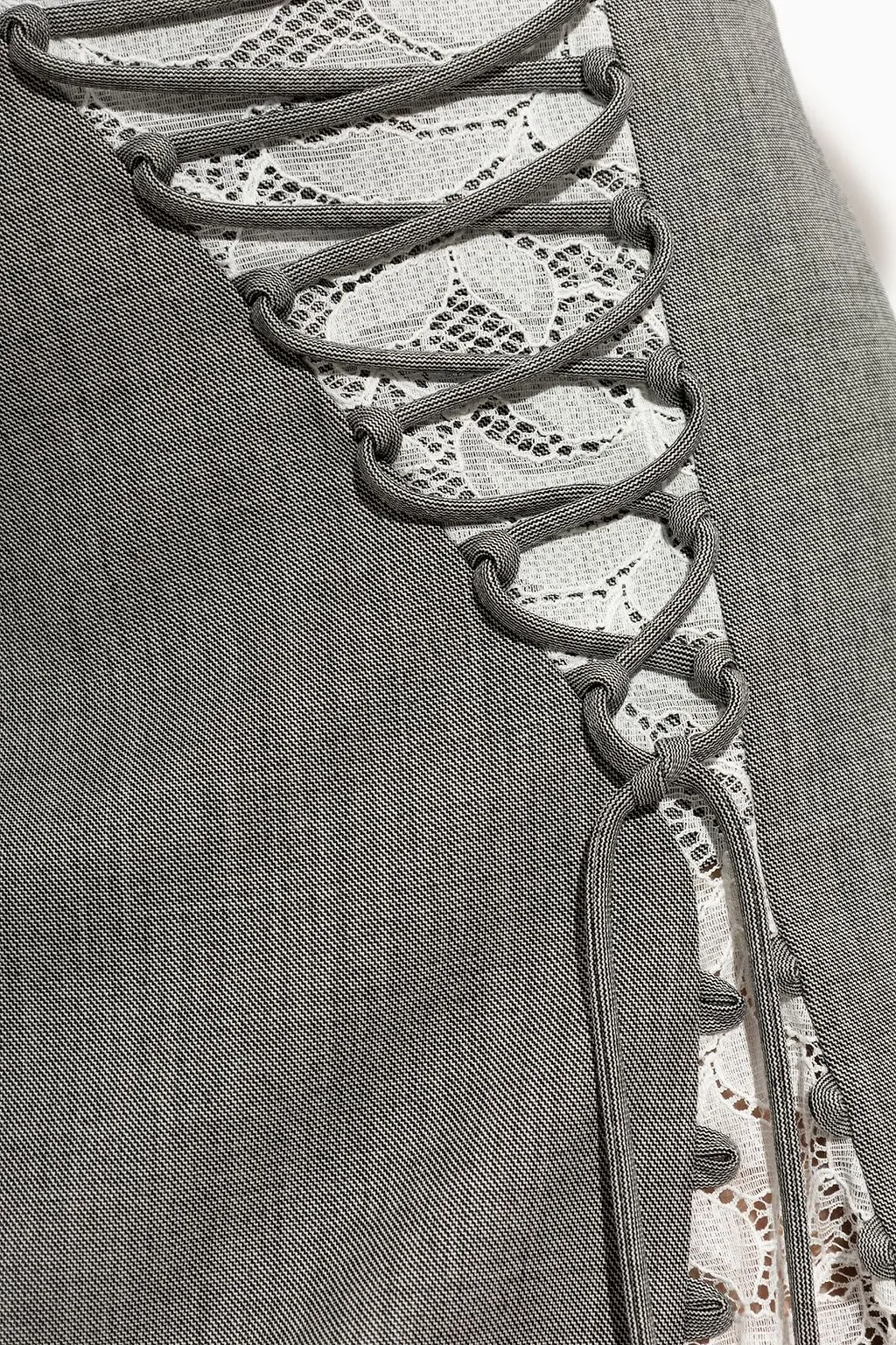 Alexander Mcqueen Corset Lacing Panel Pencil Skirt