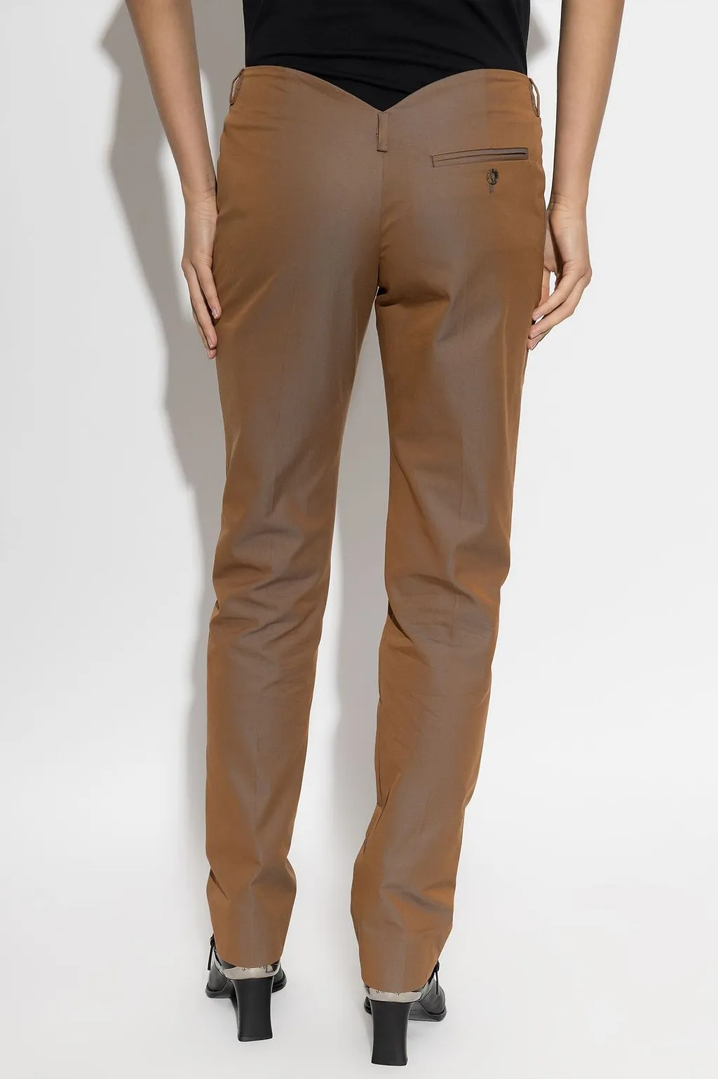 Alexander Mcqueen Crease-Front Slim Pants