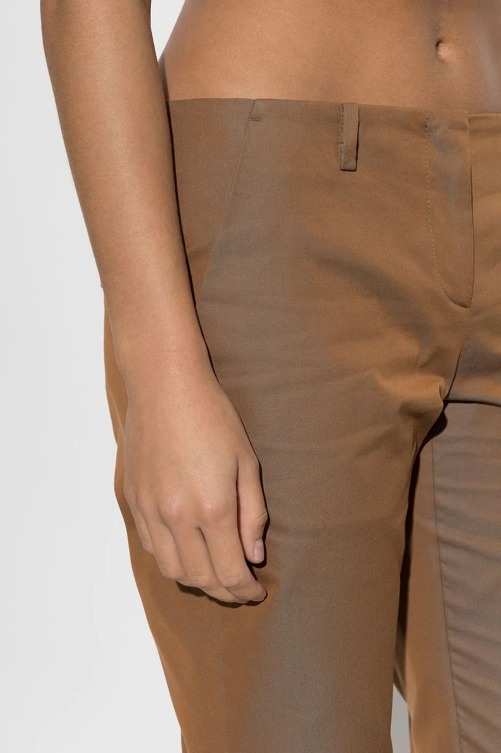 Alexander Mcqueen Crease-Front Slim Pants