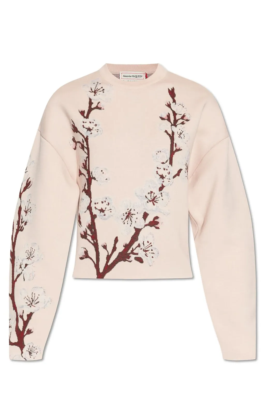Alexander Mcqueen Cocoon Sleeved Flower Motif Jumper