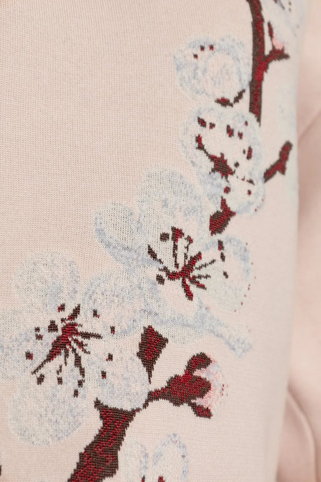 Alexander Mcqueen Cocoon Sleeved Flower Motif Jumper