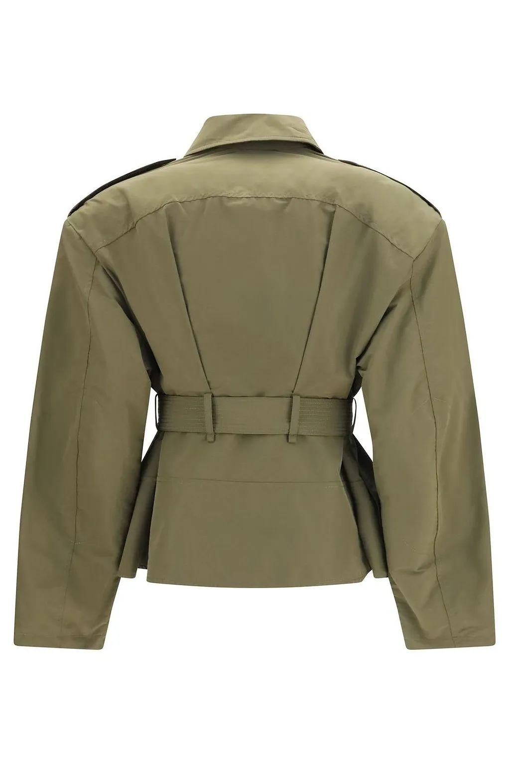 Alexander Mcqueen Cropped Belted Jacket