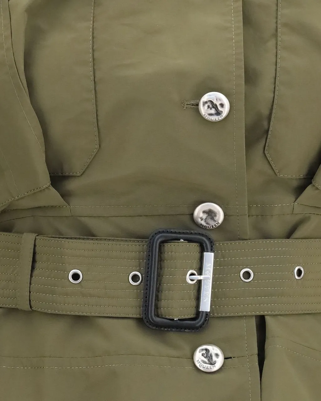 Alexander Mcqueen Cropped Belted Jacket