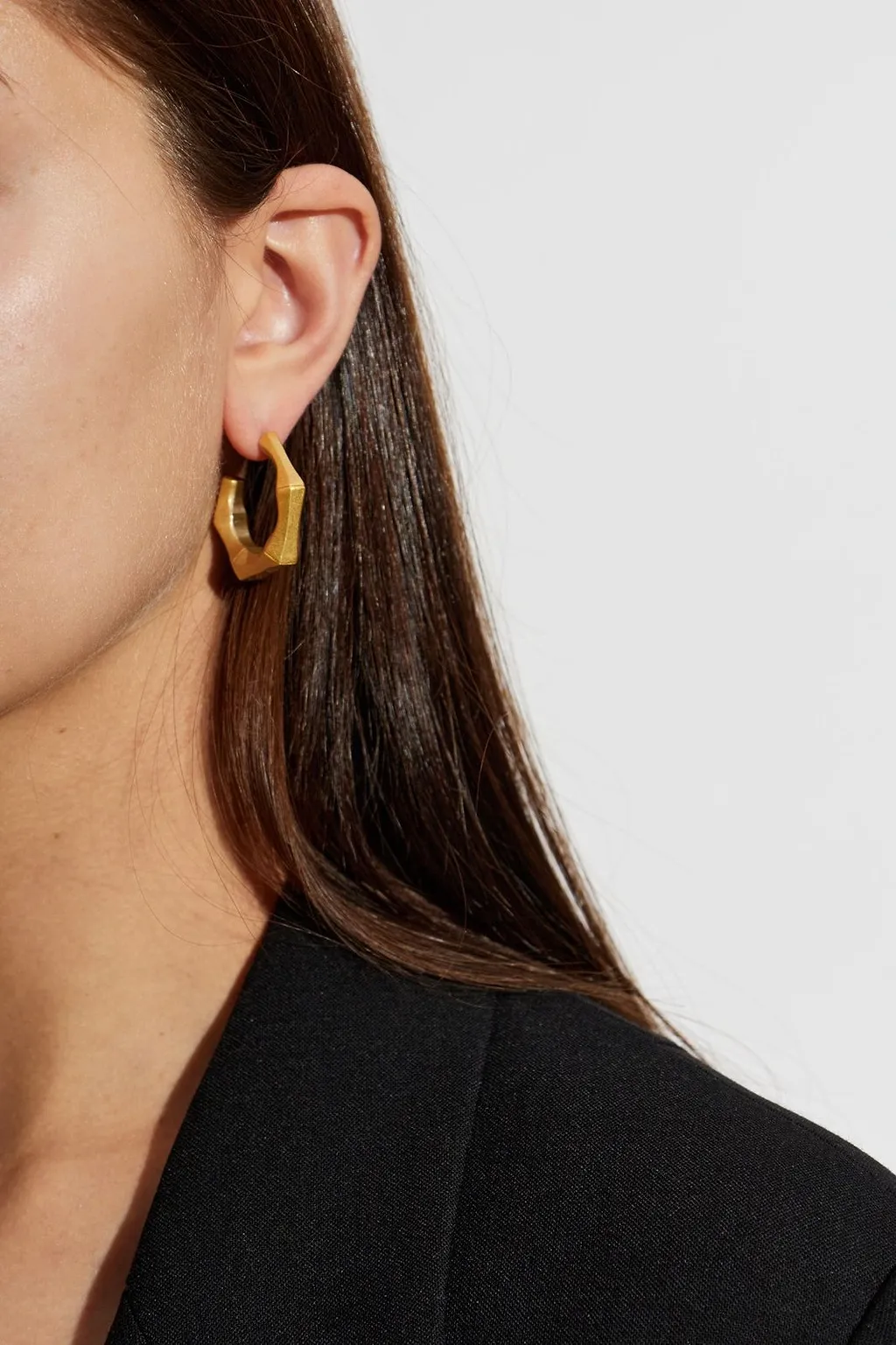 Allsaints Faceted Hoop Earrings