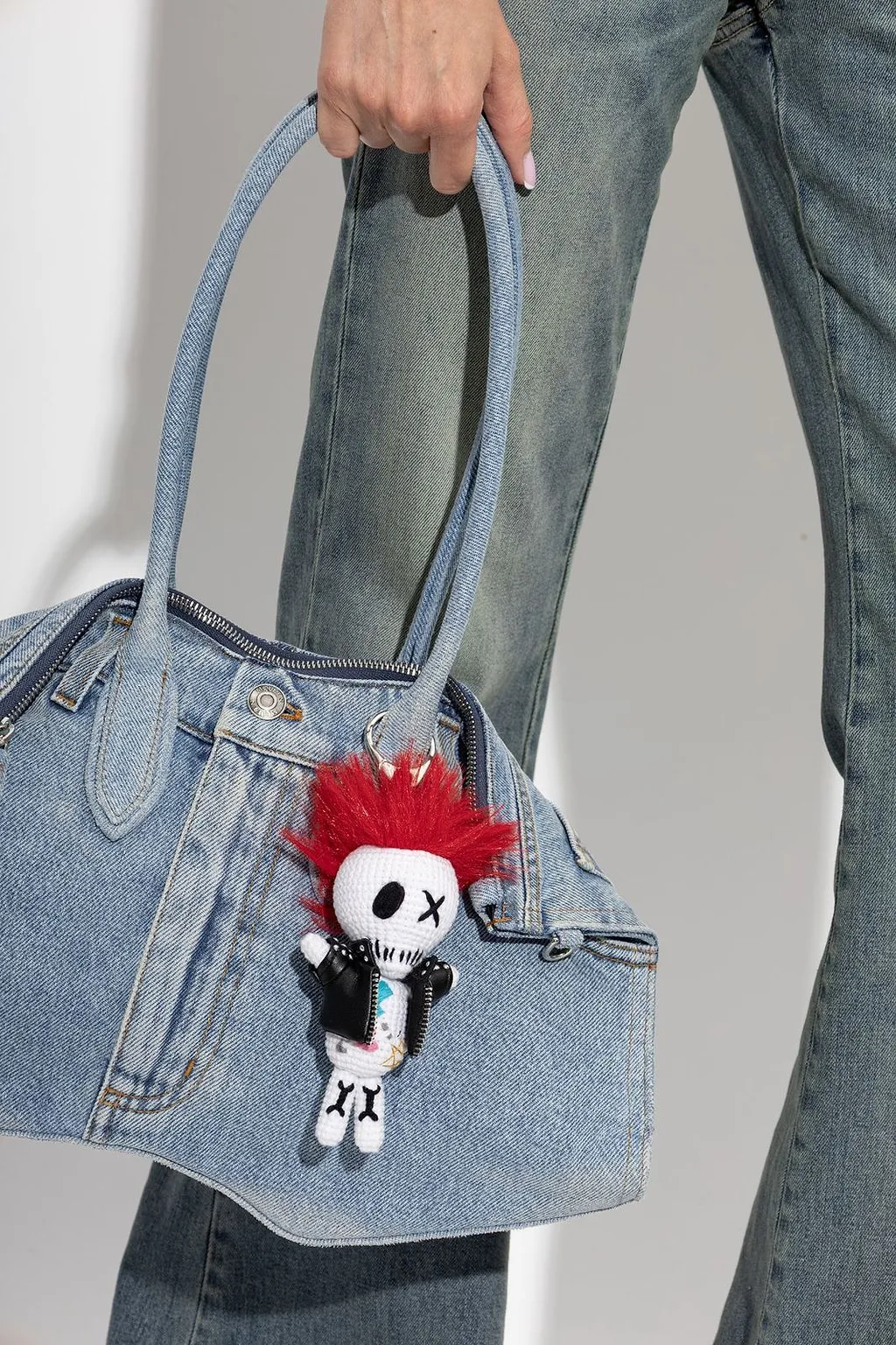 Alexander Mcqueen Crochet Doll Bag Charm