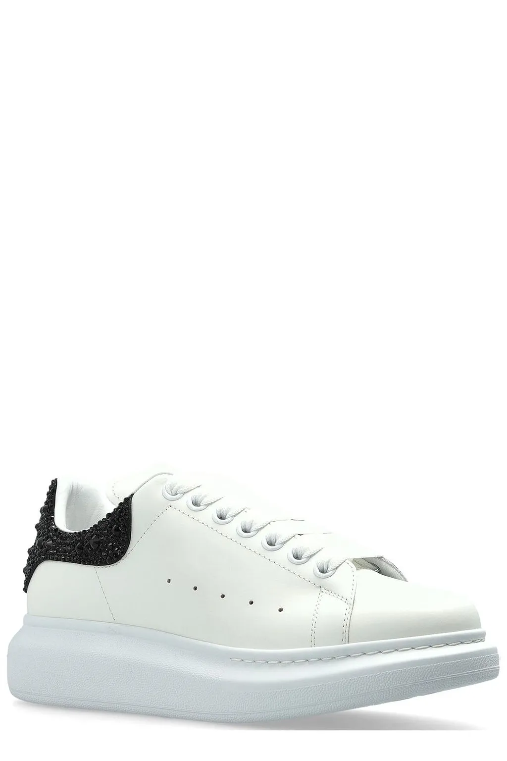 Alexander Mcqueen Crystal Heel Low-Top Sneakers