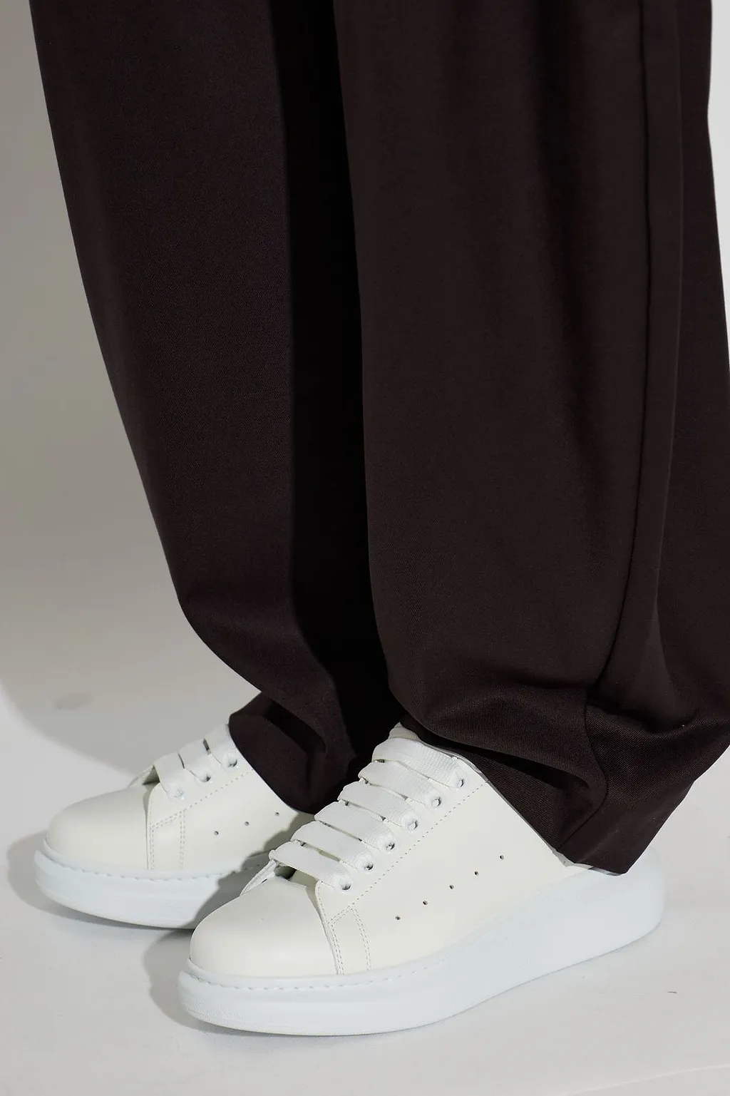 Alexander Mcqueen Crystal Heel Low-Top Sneakers
