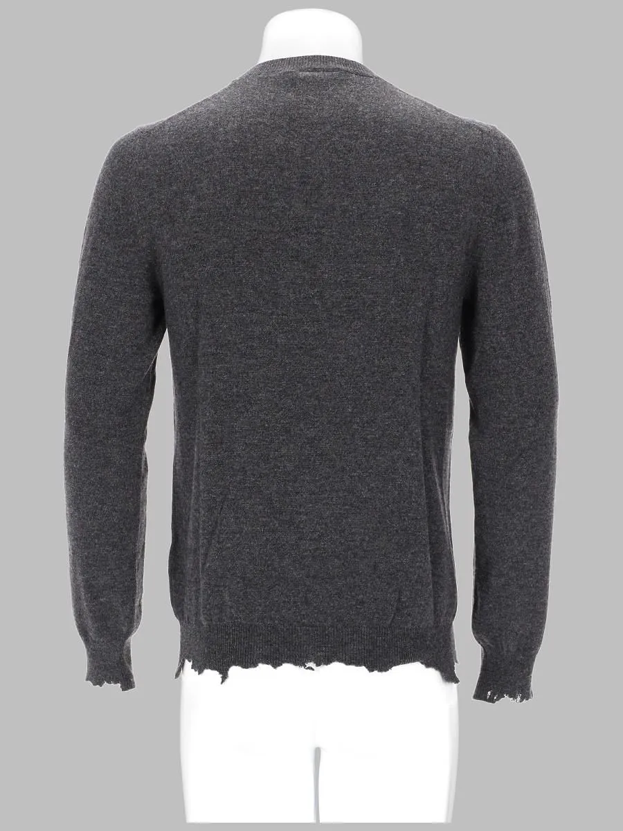 Alexander Mcqueen Distressed Skull Knitted Sweater
