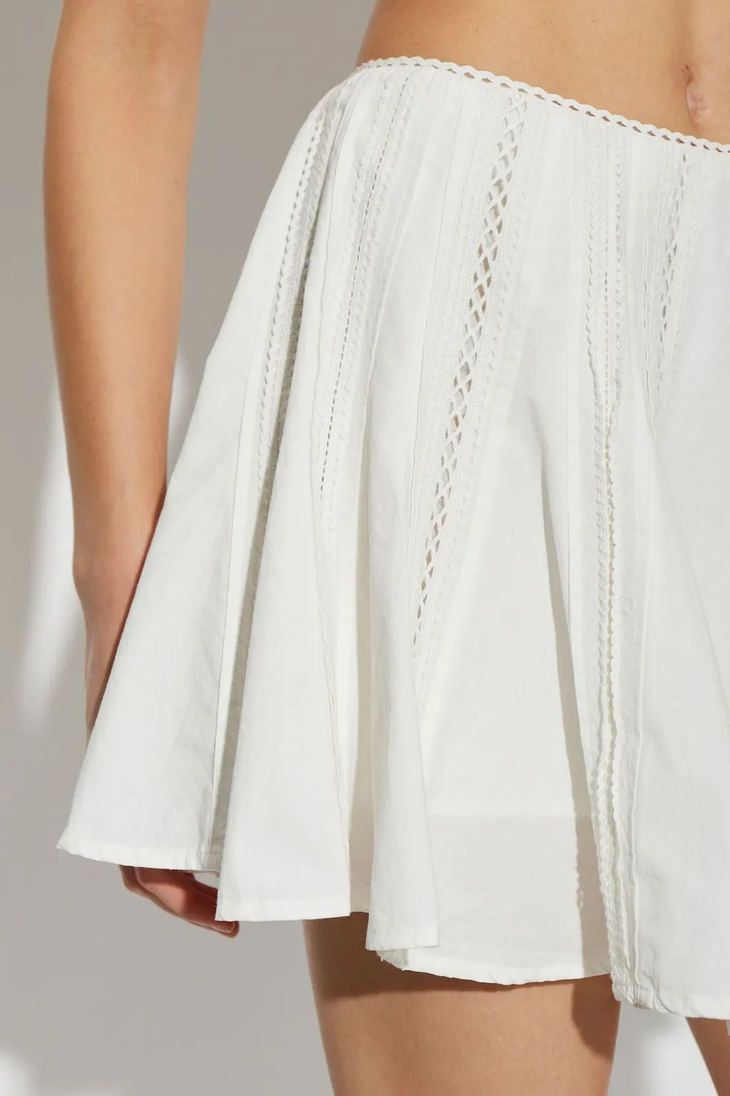 Allsaints Frances Broderie Mini Skirt