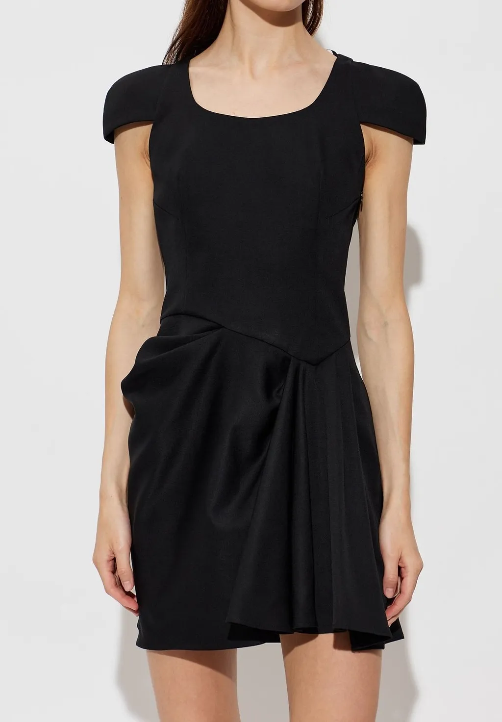 Alexander Mcqueen Draped Mini Dress