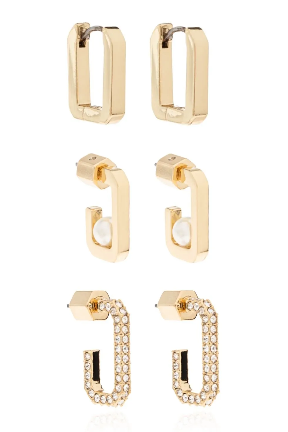 Allsaints Geometric Huggie Earrings Set