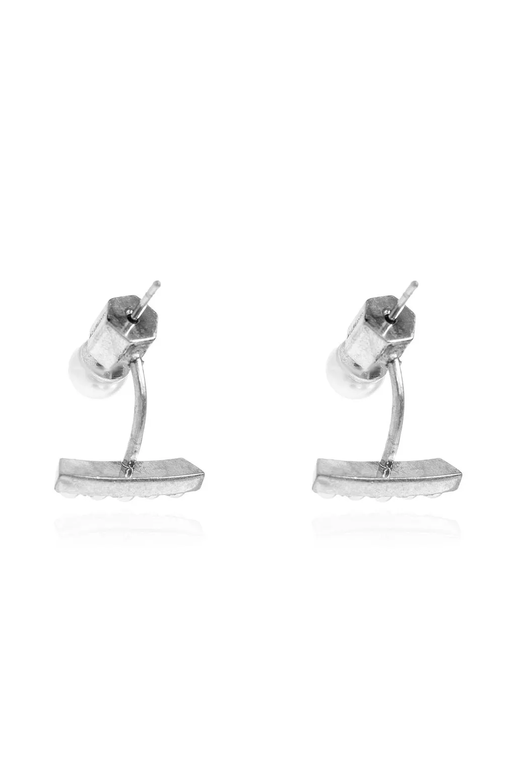 Allsaints Glass Pearl Ear Jacket Earrings