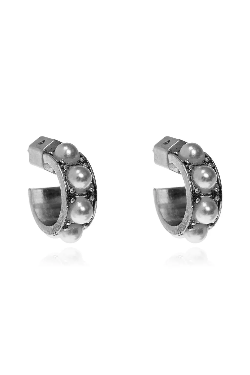 Allsaints Glass Bead Hoop Earrings