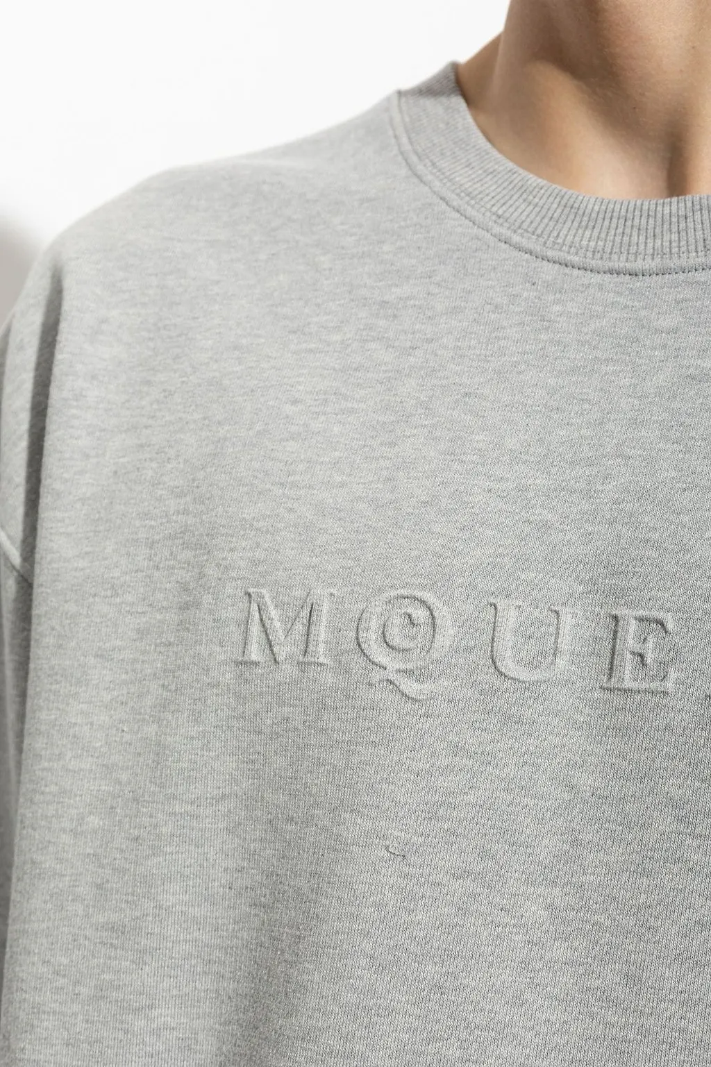 Alexander Mcqueen Embossed Logo Sweatshirt