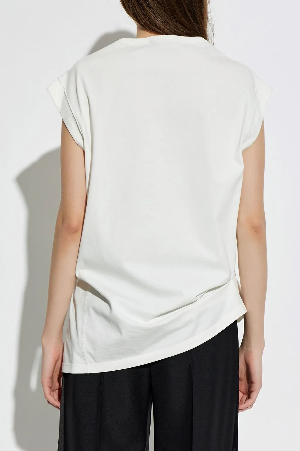 Alexander Mcqueen Embroidered Asymmetric Top