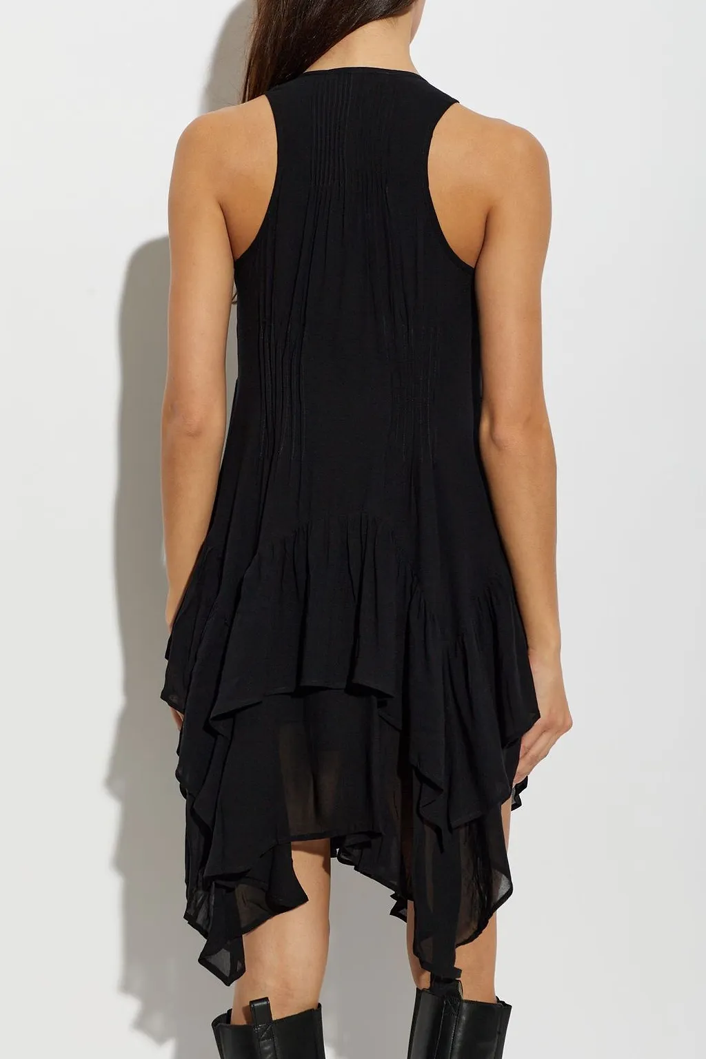 Allsaints Gretel Ruffled Draped Dress