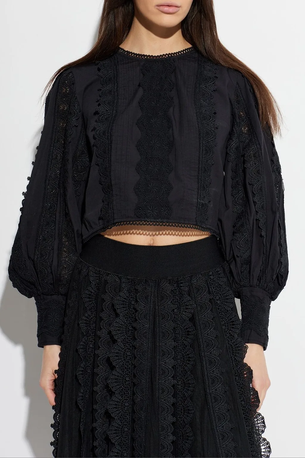 Allsaints Hart Lace Panel Top