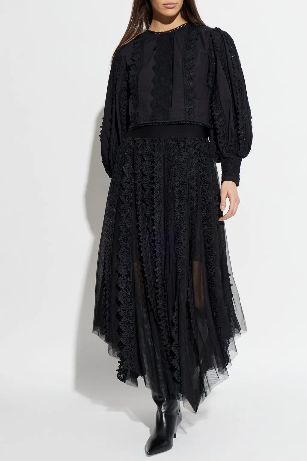 Allsaints Hart Lace Panel Top