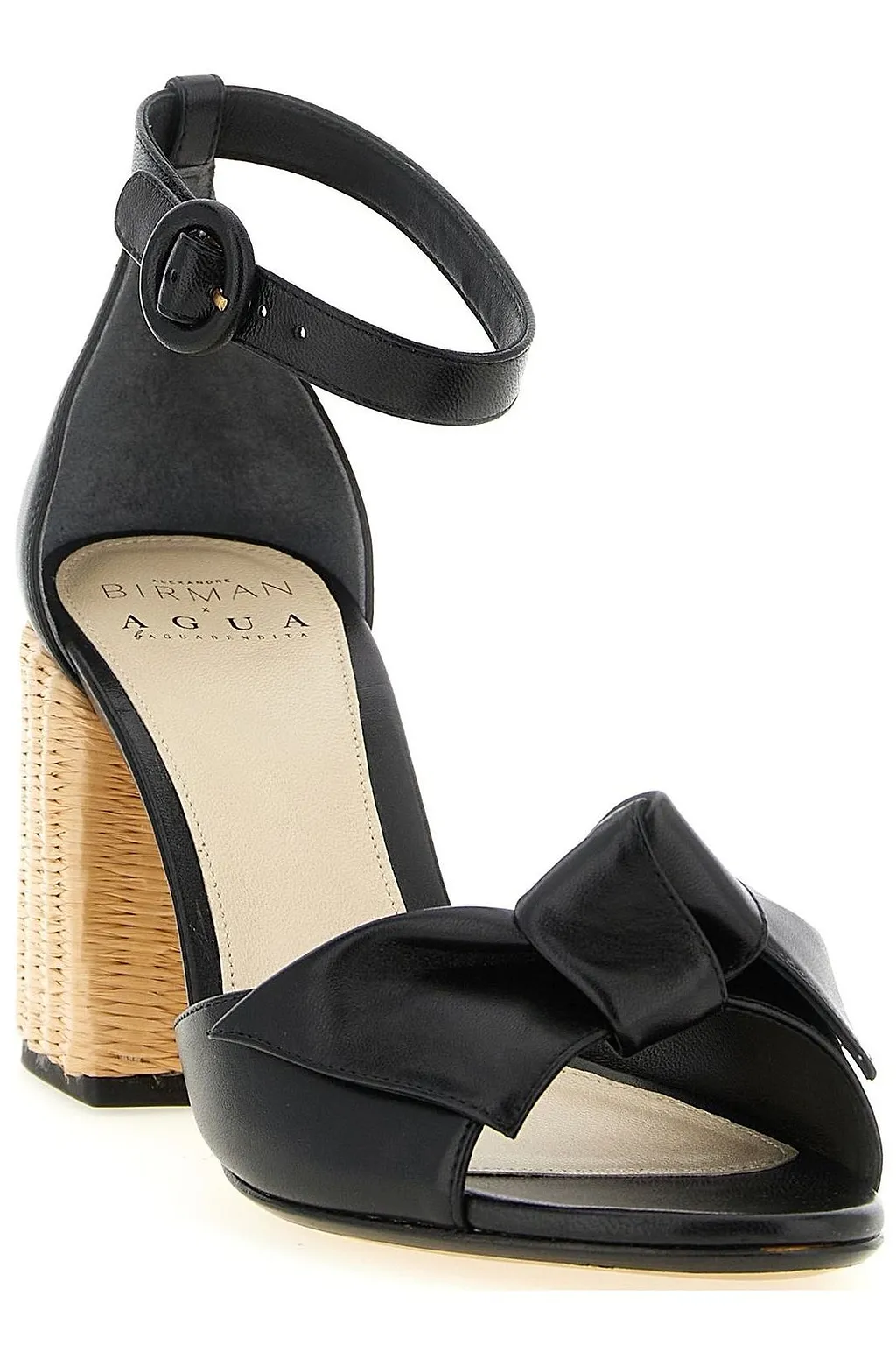 Alexandre Birman Maxi Clarita Raffia Heel Sandals