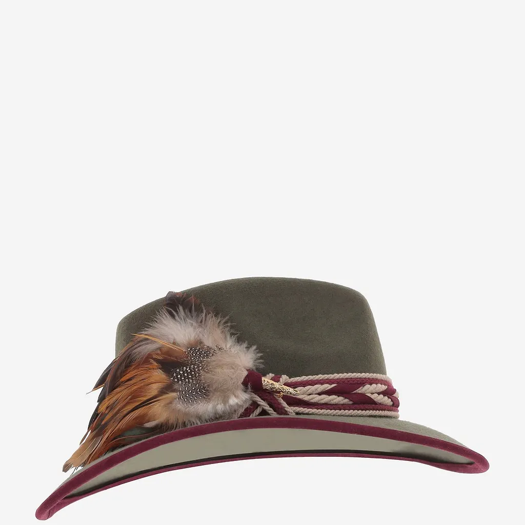 Alexia Alvarez De Toledo Braided Band Wide-Brim Hat