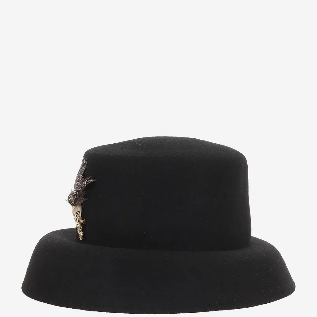 Alexia Alvarez De Toledo Feather Brooch Hat