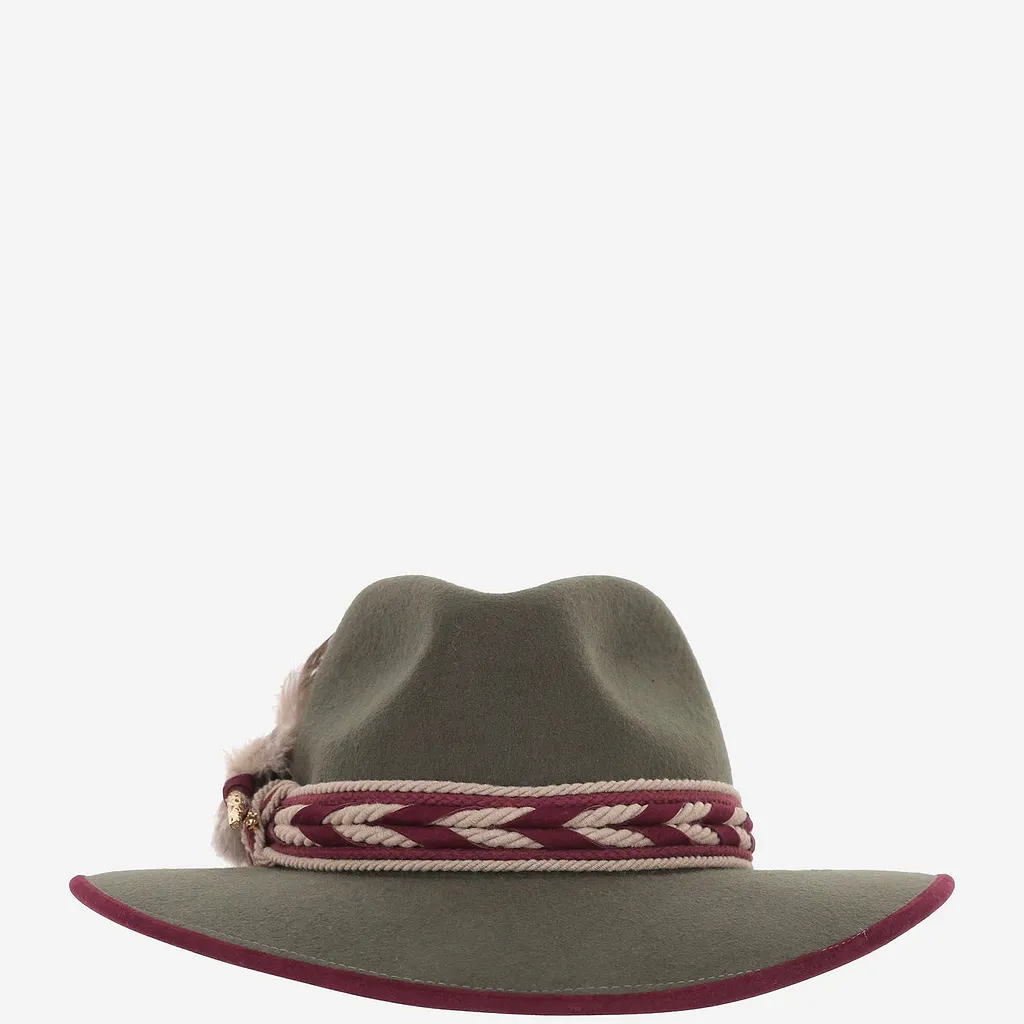 Alexia Alvarez De Toledo Braided Band Wide-Brim Hat