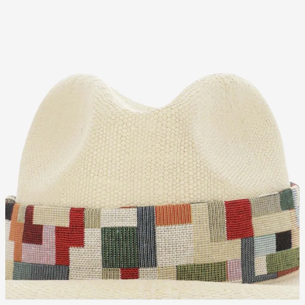Alexia Alvarez De Toledo Geometric-Band Panama Hat