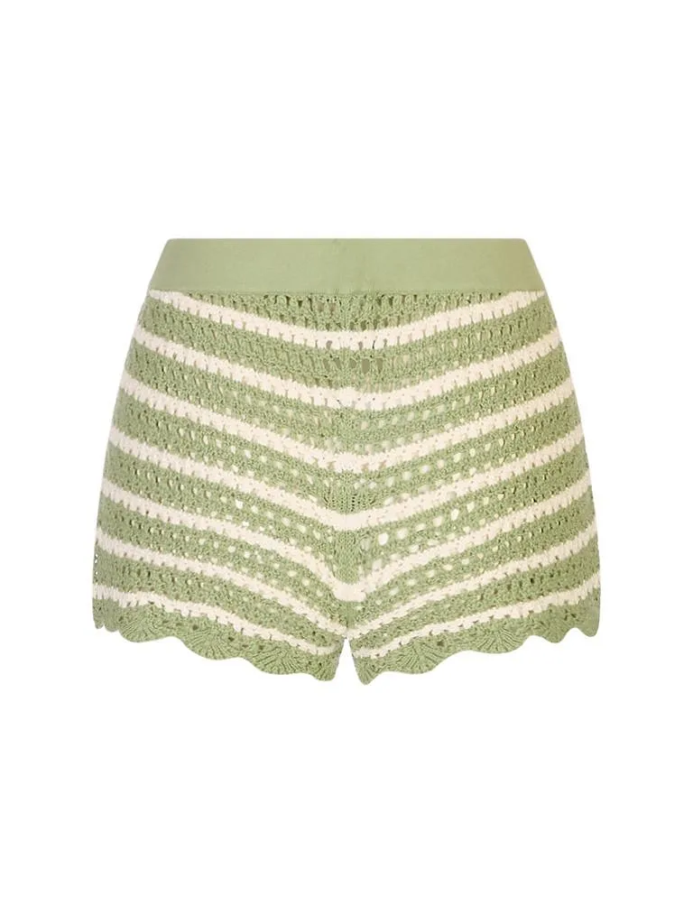 Alice + Olivia Bobbi Crochet Shorts