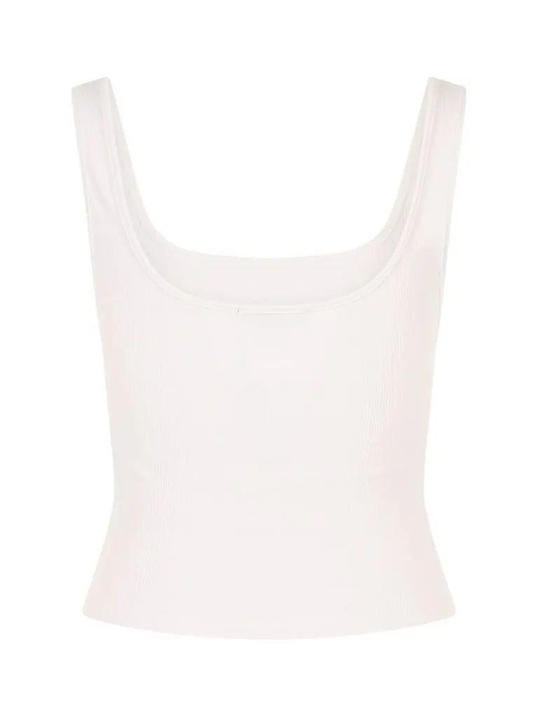 Alice + Olivia Daryn Ribbed Tank Top