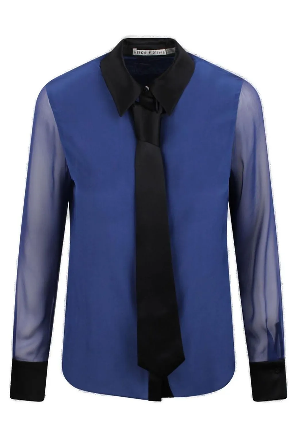 Alice + Olivia Brady Detachable Tie Blouse