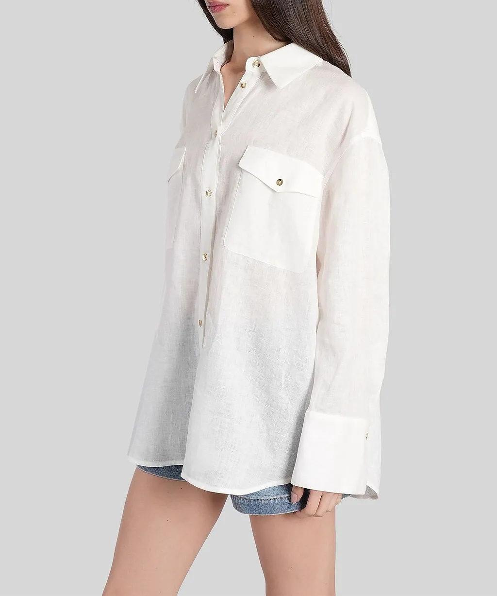 Alice + Olivia Finely Long-Sleeved Shirt