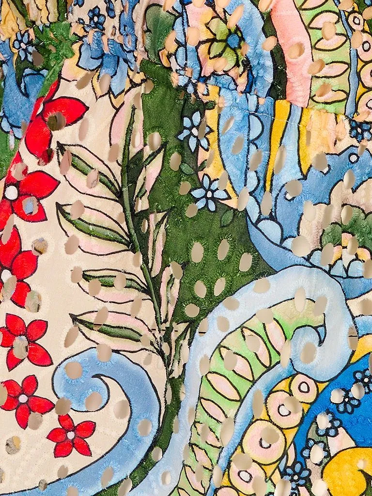 Alice + Olivia Karolina Floral-Printed Halter Top