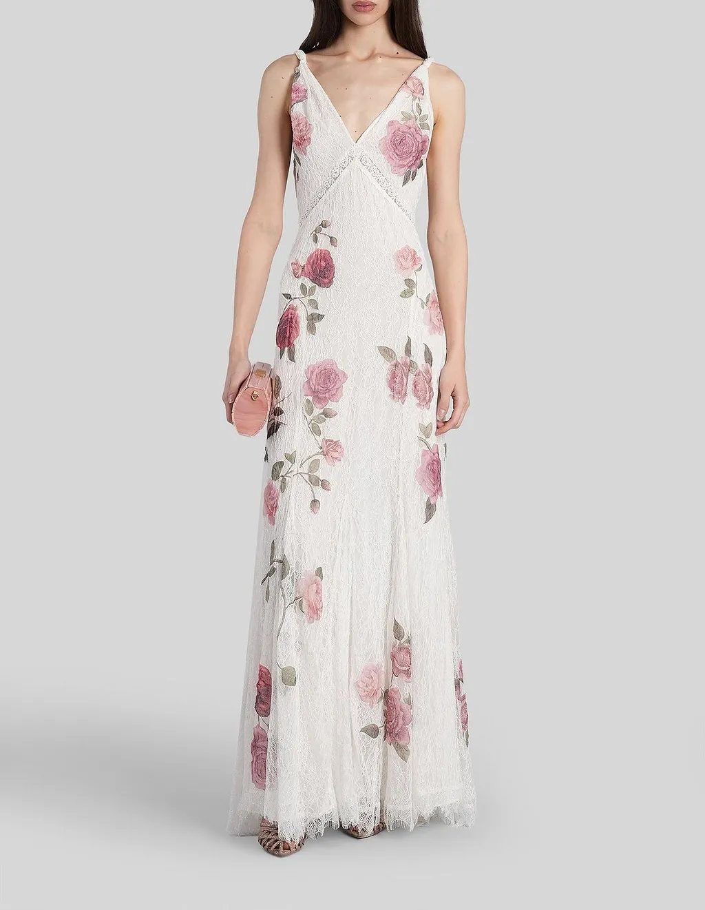 Alice + Olivia Nisa Floral Printed Long Dress