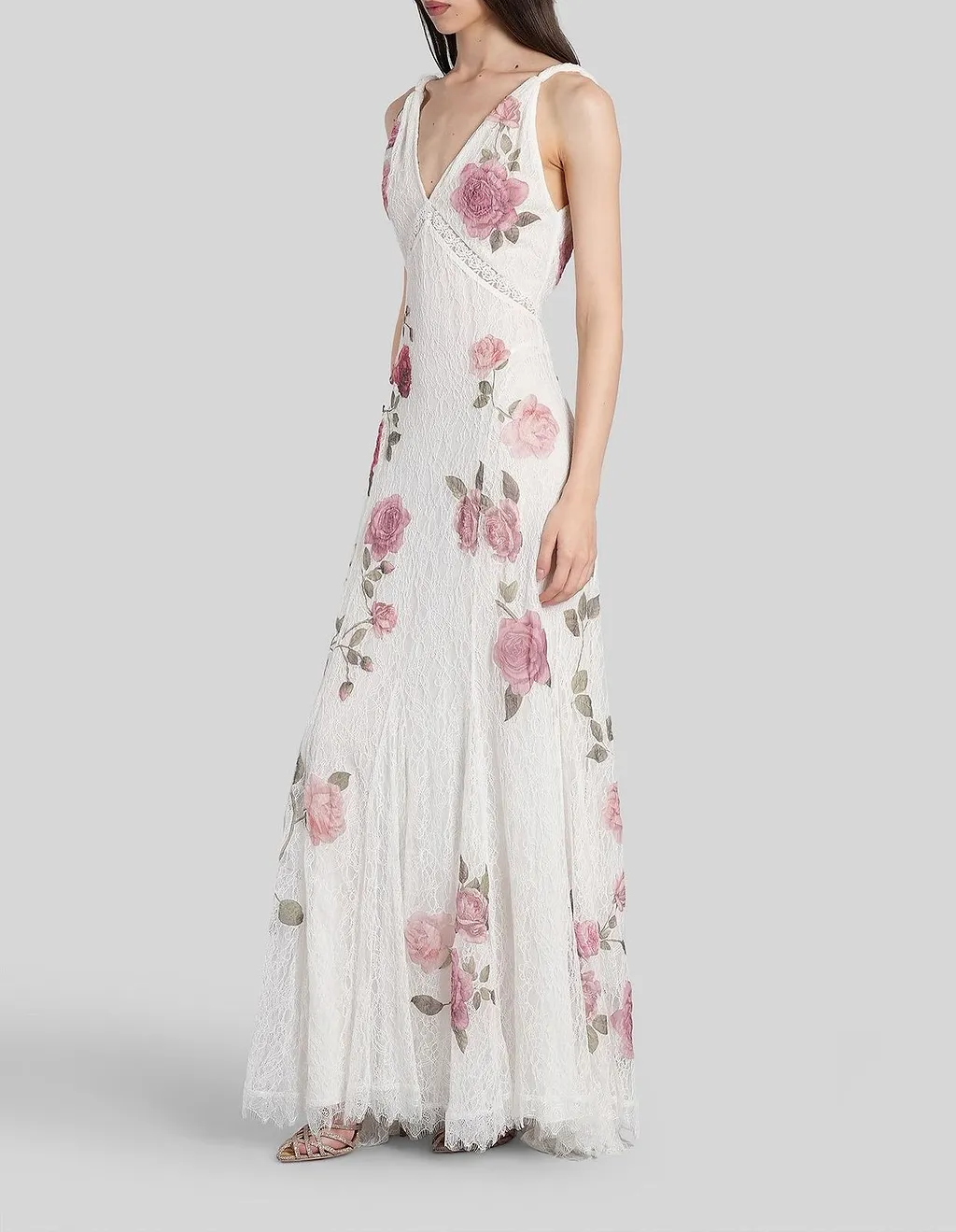 Alice + Olivia Nisa Floral Printed Long Dress