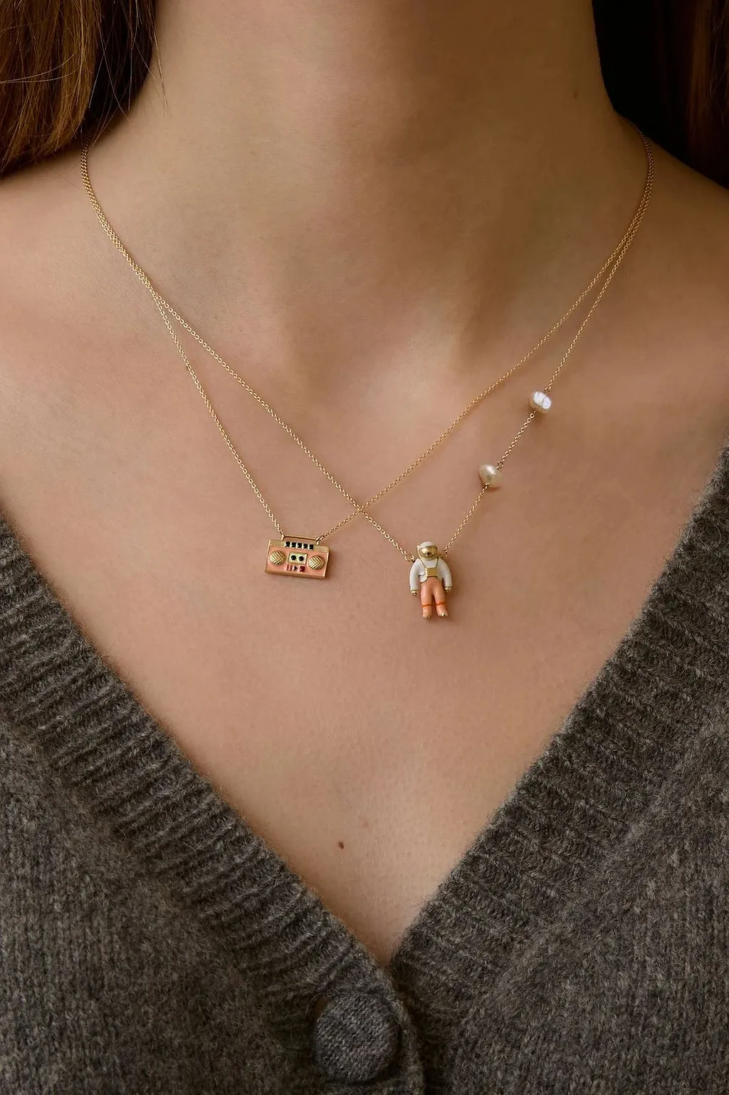 Aliita Astronaut Pendant Necklace