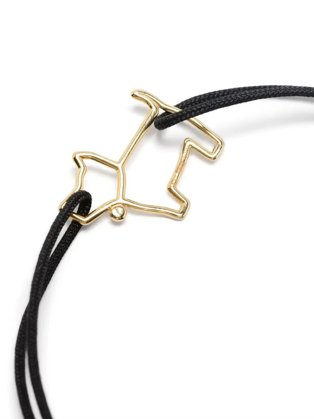Aliita Dog Charm Cord Bracelet
