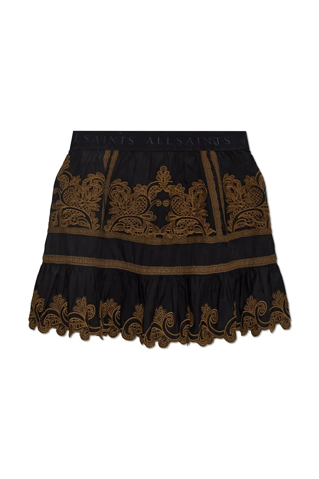 Allsaints Katya Embroidered Mini Skirt