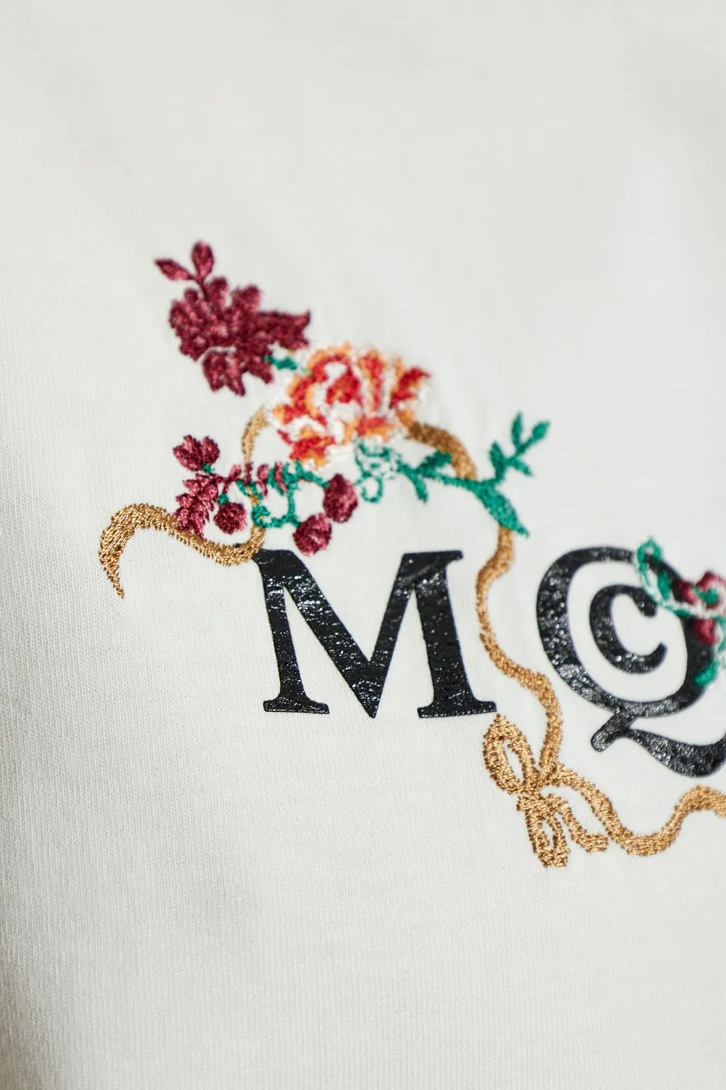 Alexander Mcqueen Floral Logo T-Shirt